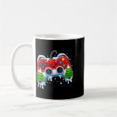 Video Game Controller Christmas Santa Hat Gamer Bo Kaffeetasse (Links)