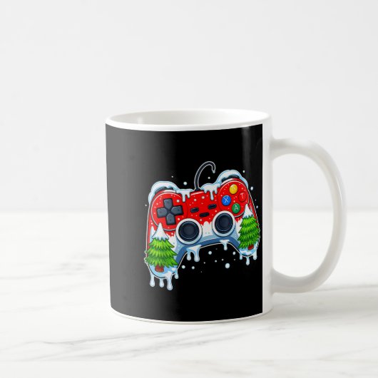 Video Game Controller Christmas Santa Hat Gamer Bo Kaffeetasse (Rechts)