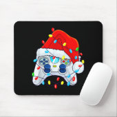 Video Game Controller Christmas Santa Hat Gamer Bo Mousepad (Mit Mouse)