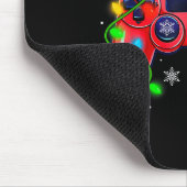 Video Game Controller Christmas Santa Hat Gamer Bo Mousepad (Ecke)