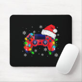 Video Game Controller Christmas Santa Hat Gamer Bo Mousepad (Mit Mouse)