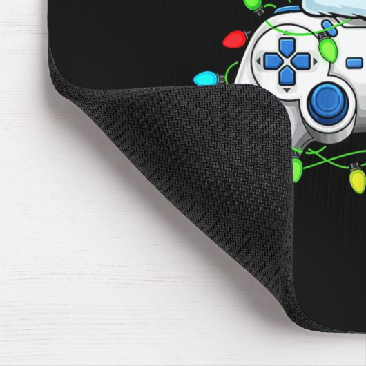 Video Game Controller Christmas Santa Hat Gamer Bo Mousepad (Ecke)