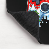 Video Game Controller Christmas Santa Hat Gamer Bo Mousepad (Ecke)