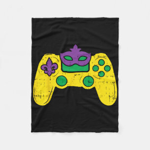 Video Game Controller Gamer E-sports Mardi Gras Bo Fleecedecke