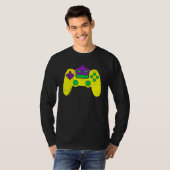 Video Game Controller Gamer E Sports Mardi Gras Ca T-Shirt (Vorne ganz)