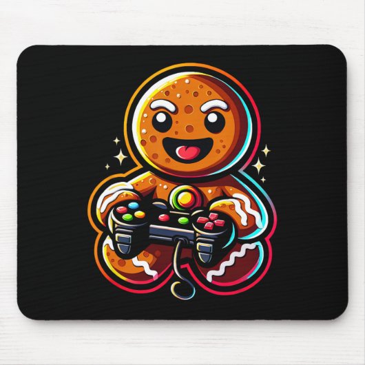 Video Game Controller Gamer Weihnachten Mousepad (Vorne)
