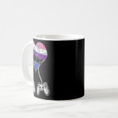 Video-Game-Controller Gender-Fluid-Pride Gaming LG Kaffeetasse (Vorderseite Links)