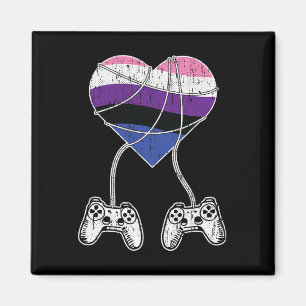 Video-Game-Controller Gender-Fluid-Pride Gaming LG Magnet