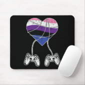 Video-Game-Controller Gender-Fluid-Pride Gaming LG Mousepad (Mit Mouse)