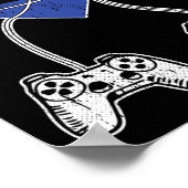 Video-Game-Controller Gender-Fluid-Pride Gaming LG Poster (Ecke)