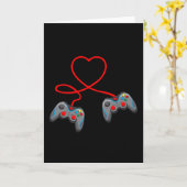 Video Game Controller HerzvideoGamer Karte (Gelbe Blume)