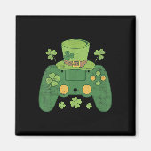 Video Game Controller Irish Gamer Boys Happy St Pa Magnet (Vorne)
