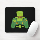 Video Game Controller Irish Gamer Boys Happy St Pa Mousepad (Mit Mouse)