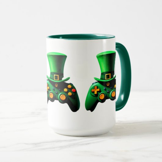 Video Game Controller Irish Gamer Boys ST.Patrick Tasse (VorderseiteRechts)