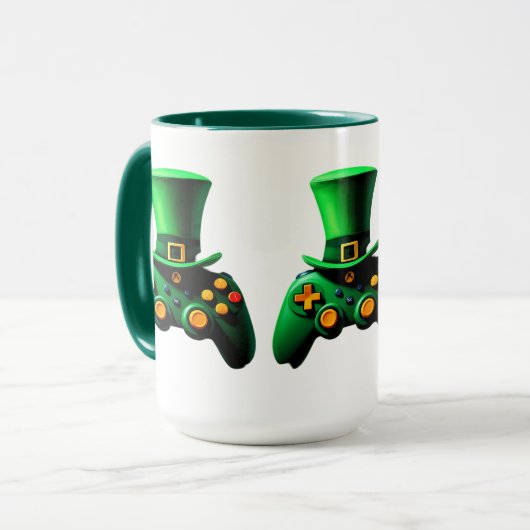 Video Game Controller Irish Gamer Boys ST.Patrick Tasse (Vorderseite Links)