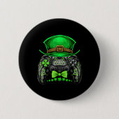 Video Game Controller Irish Gamer Boys St Patricks Button (Vorderseite)