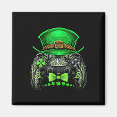 Video Game Controller Irish Gamer Boys St Patricks Magnet (Vorne)