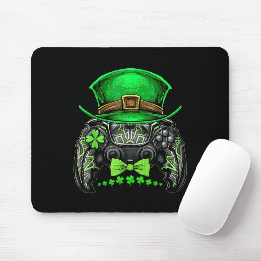 Video Game Controller Irish Gamer Boys St Patricks Mousepad (Mit Mouse)