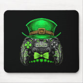 Video Game Controller Irish Gamer Boys St Patricks Mousepad (Vorne)