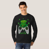 Video Game Controller Irish Gamer Boys St Patricks T-Shirt (Vorne ganz)
