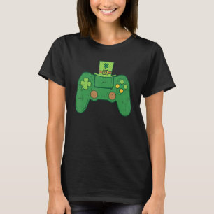 Video Game Controller Irish Gamer Boys St Patricks T-Shirt
