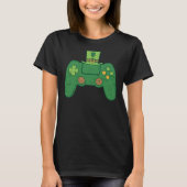 Video Game Controller Irish Gamer Boys St Patricks T-Shirt (Vorderseite)