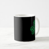 Video Game Controller Kleeblatt Irish Gamer St Pat Kaffeetasse (VorderseiteRechts)