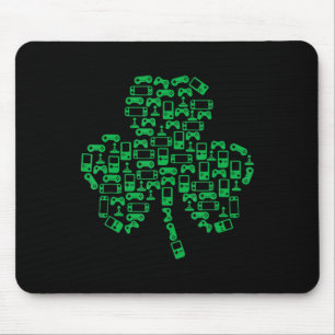 Video Game Controller Kleeblatt Irish Gamer St Pat Mousepad