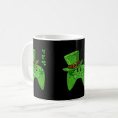 Video-Game-Controller-Kleeblatt St Patricks Day Ga Kaffeetasse (Vorderseite Links)