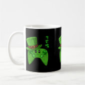 Video-Game-Controller-Kleeblatt St Patricks Day Ga Kaffeetasse (Links)