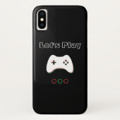 Video Game Controller, Let's Play, Red & Green Art Case-Mate iPhone Hülle (Rückseite)