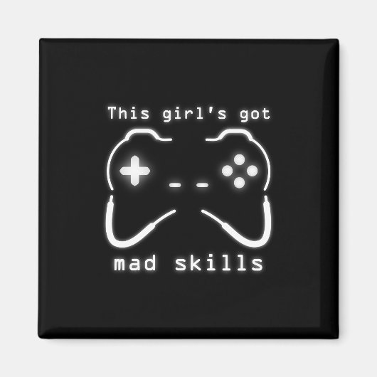 Video Game Controller Magnet von Girl's Got Mad Sk (Vorne)
