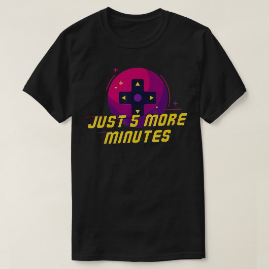Video Game Controller noch fünf Minuten T-Shirt (Design vorne)