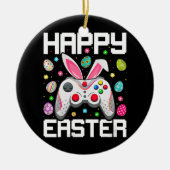 Video Game Controller Ostereier Bunny Gamer Keramik Ornament (Vorne)