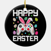 Video Game Controller Ostereier Bunny Gamer Keramik Ornament (Hinten)