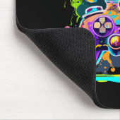 Video Game Controller Paint Tropfen Farbige Gamer Mousepad (Ecke)