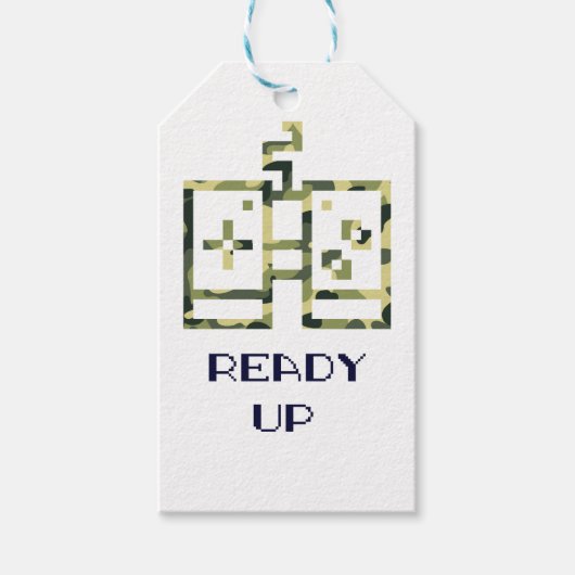 Video Game Controller Ready Up Gamer Geschenkanhänger (Vorderseite)