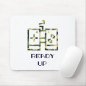 Video Game Controller Ready Up Gamer Mousepad (Mit Mouse)