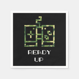 Video Game Controller Ready Up Gamer Serviette