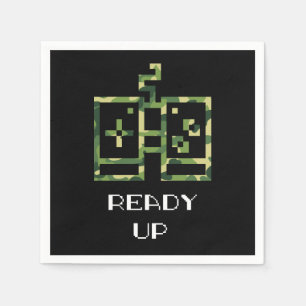 Video Game Controller Ready Up Gamer Serviette