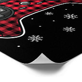 Video Game Controller Red Kariert Gamer Boys Kinde Poster (Ecke)