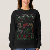 Video Game Controller Santa Elf Ugly Weihnachtsjun Sweatshirt (Vorderseite)