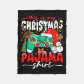 Video Game Controller This Is My Christmas Pajama Fleecedecke (Vorderseite)