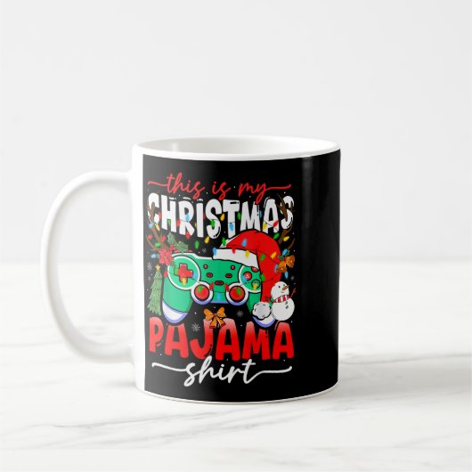 Video Game Controller This Is My Christmas Pajama Kaffeetasse (Links)