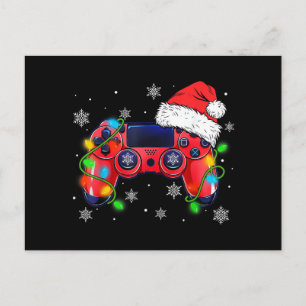 Video Game Controller Weihnachten Santa Hut Gamer