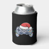 Video Game Controller Weihnachts-Weihnachtsmannmüt Dosenkühler (Kanne Vorderseite)