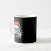 Video Game Controller Weihnachts-Weihnachtsmannmüt Kaffeetasse (Vorderseite Links)