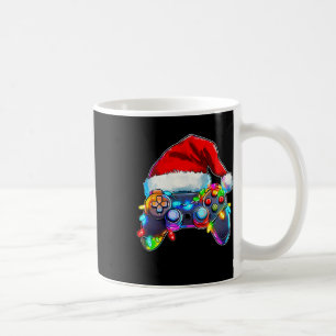 Video Game Controller Weihnachts-Weihnachtsmannmüt Kaffeetasse