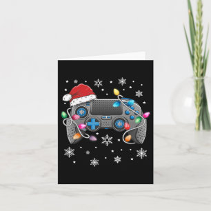 Video Game Controller Weihnachts-Weihnachtsmannmüt Karte