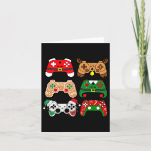 Video Game Controller Weihnachts-Weihnachtsmannmüt Karte